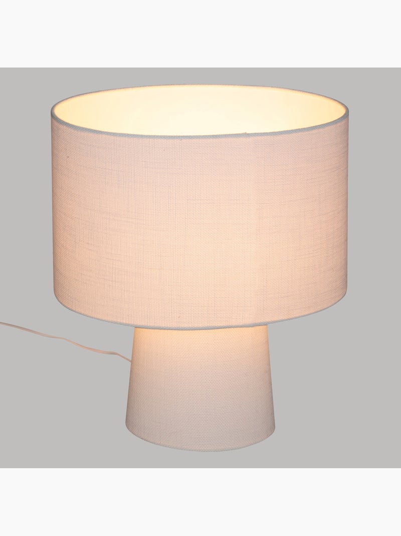 Lampe à poser tissu EIRA Blanc - Kiabi