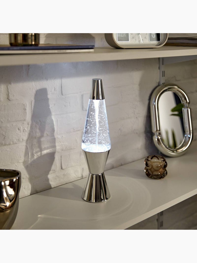 Lampe à poser tornade LAVA Argent - Kiabi