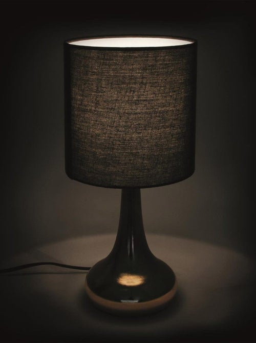 Lampe à poser touch dorée noir - Kiabi