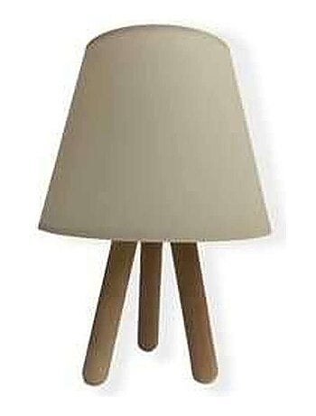 Lampe à poser trépied en bois ANKARA