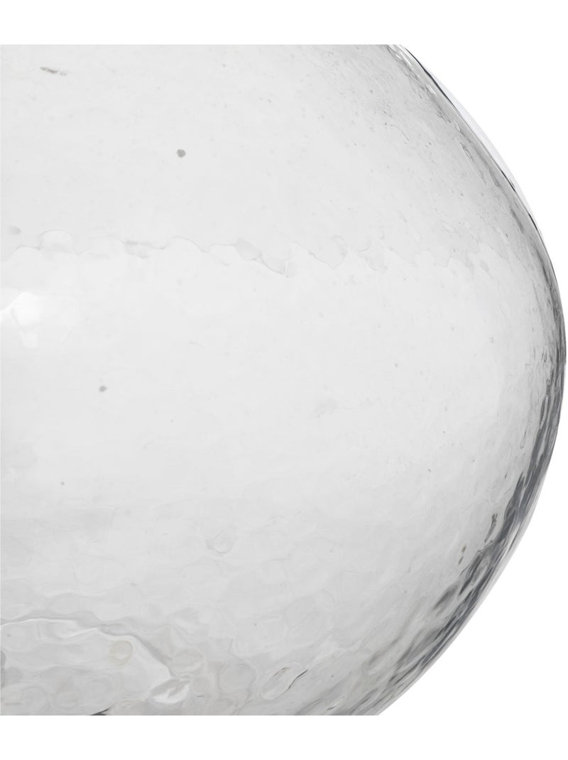 Lampe à poser verre abat-jour coton MELLY Transparent - Kiabi
