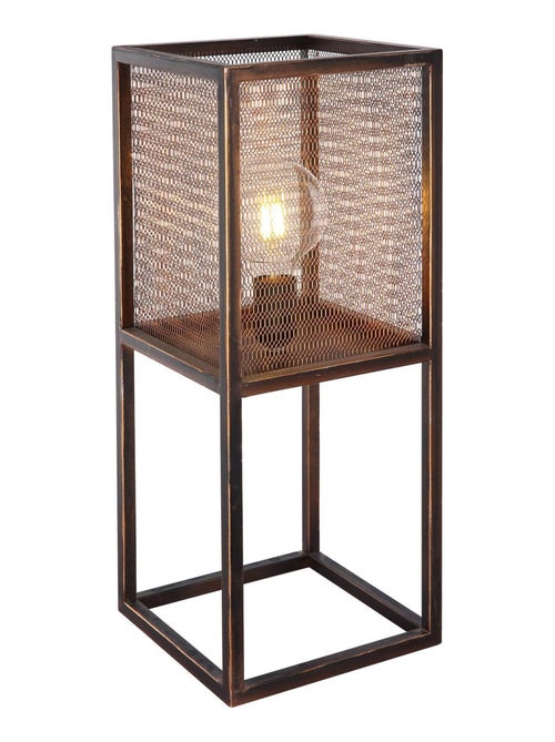 Lampe à poser vintage en métal effet cuivré DOMI - Kiabi Lampe à poser vintage en métal effet cuivré DOMI - Kiabi