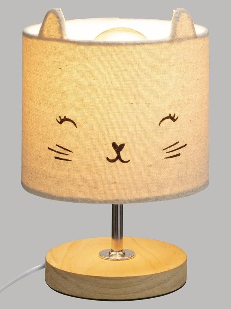 Lampe abat-jour chat Gris - Kiabi