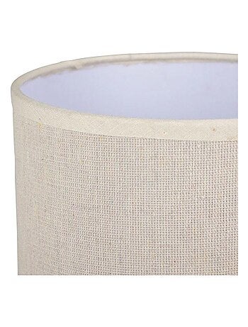 Lampe amphore métal Abisko blanche beige