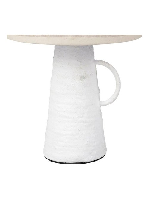 Lampe amphore métal Abisko blanche beige - Kiabi