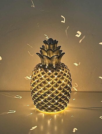 Lampe ananas en porcelaine