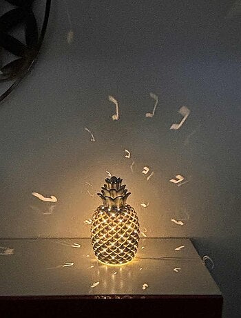 Lampe ananas en porcelaine
