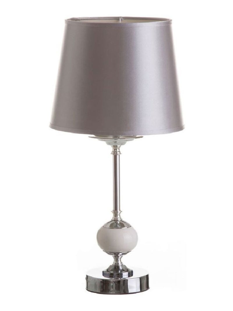 Lampe argenté en métal et céramique Argenté - Kiabi
