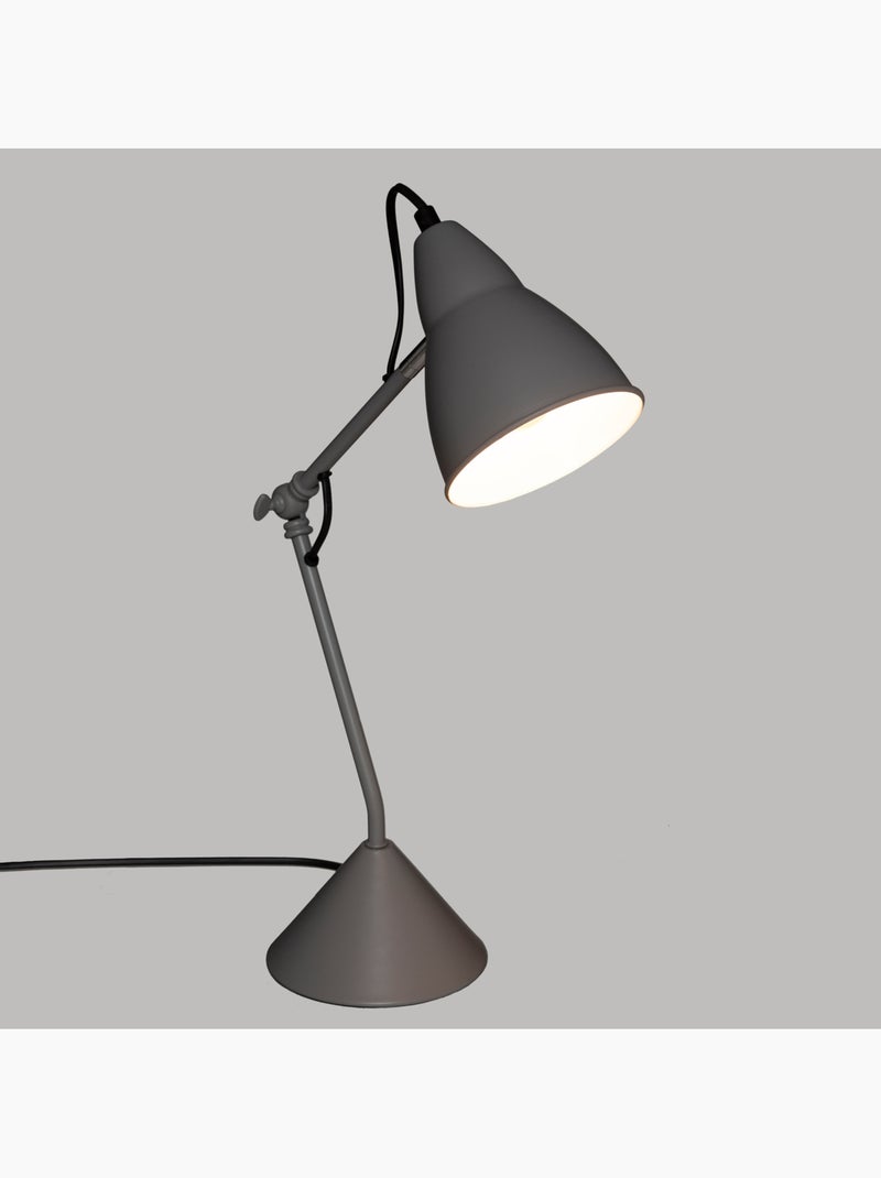 Lampe articulée bureau base ciment design AUDE Gris - Kiabi