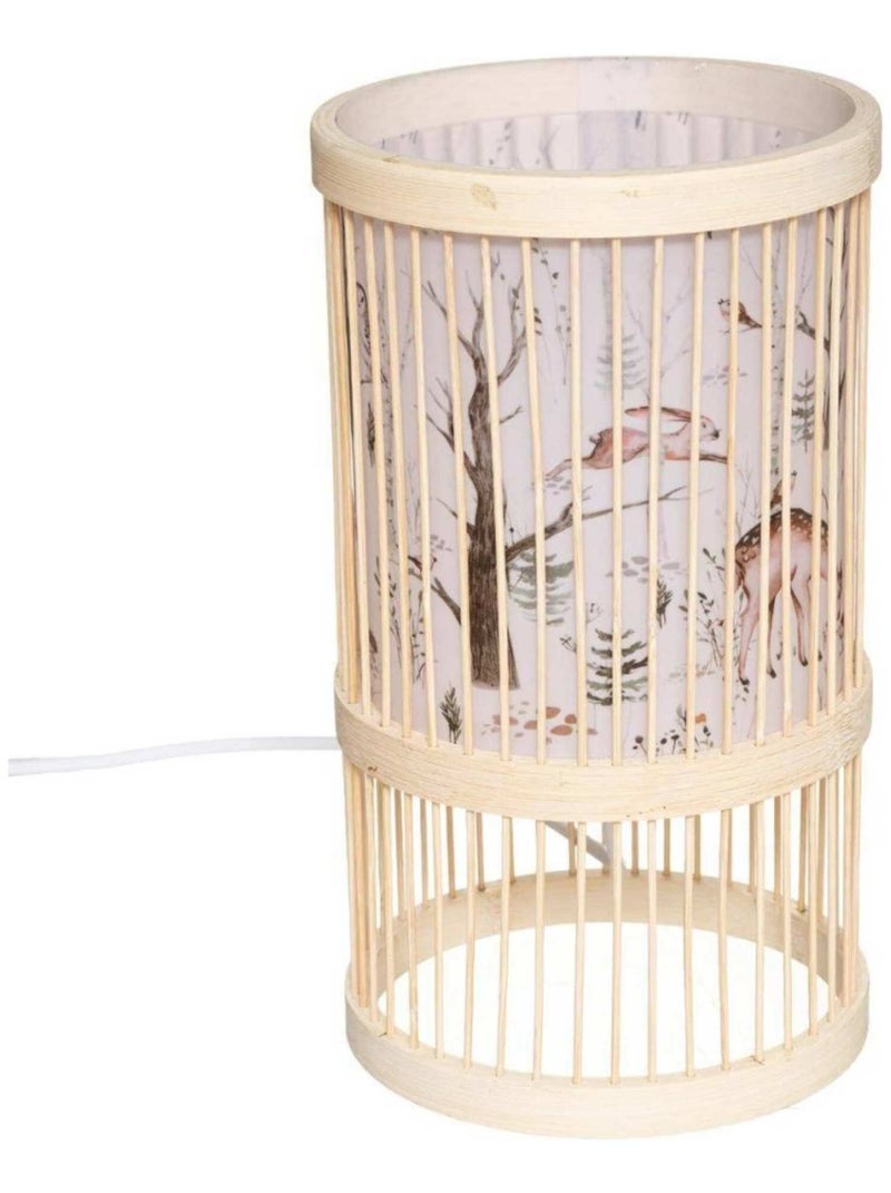 Lampe bambou Forêt Beige - Kiabi