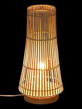 Lampe bambou Mahe naturel H38