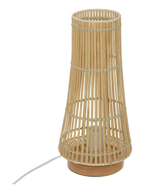 Lampe bambou Mahe naturel H38 - Kiabi
