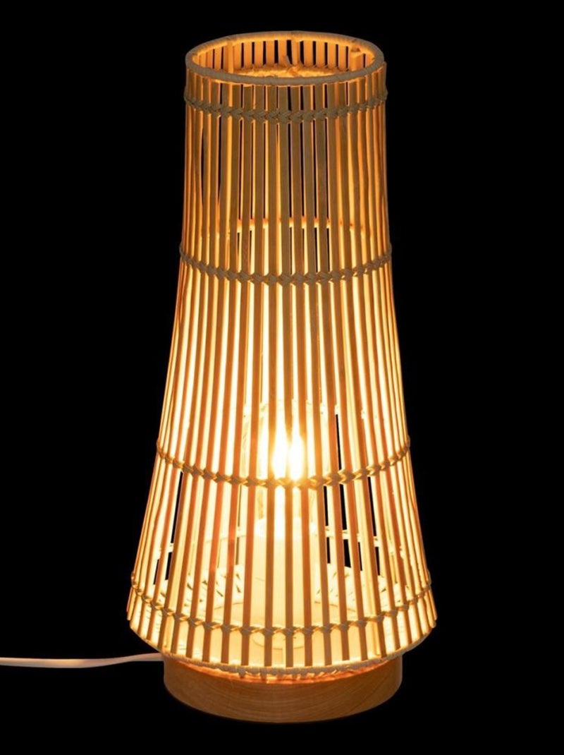 Lampe bambou Mahe naturel H38 Beige - Kiabi