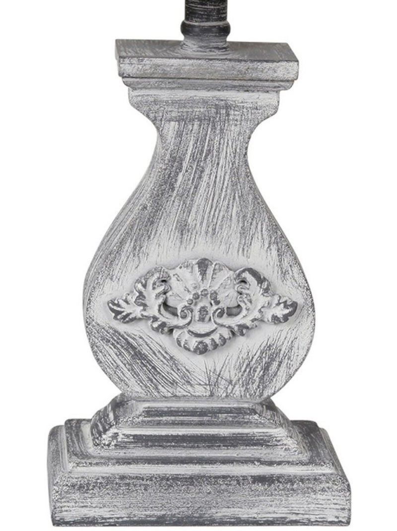 Lampe base rectangulaire en bois coloris gris Gris - Kiabi