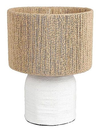 Lampe bicolore métal Abisko blanche