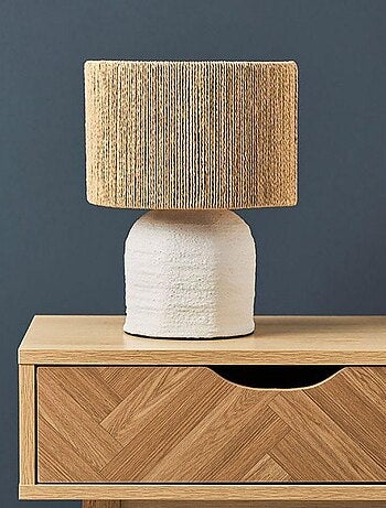 Lampe bicolore métal Abisko blanche