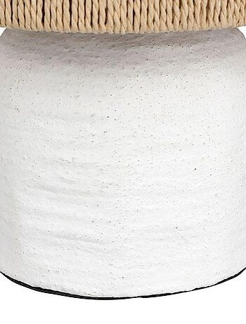 Lampe bicolore métal Abisko blanche