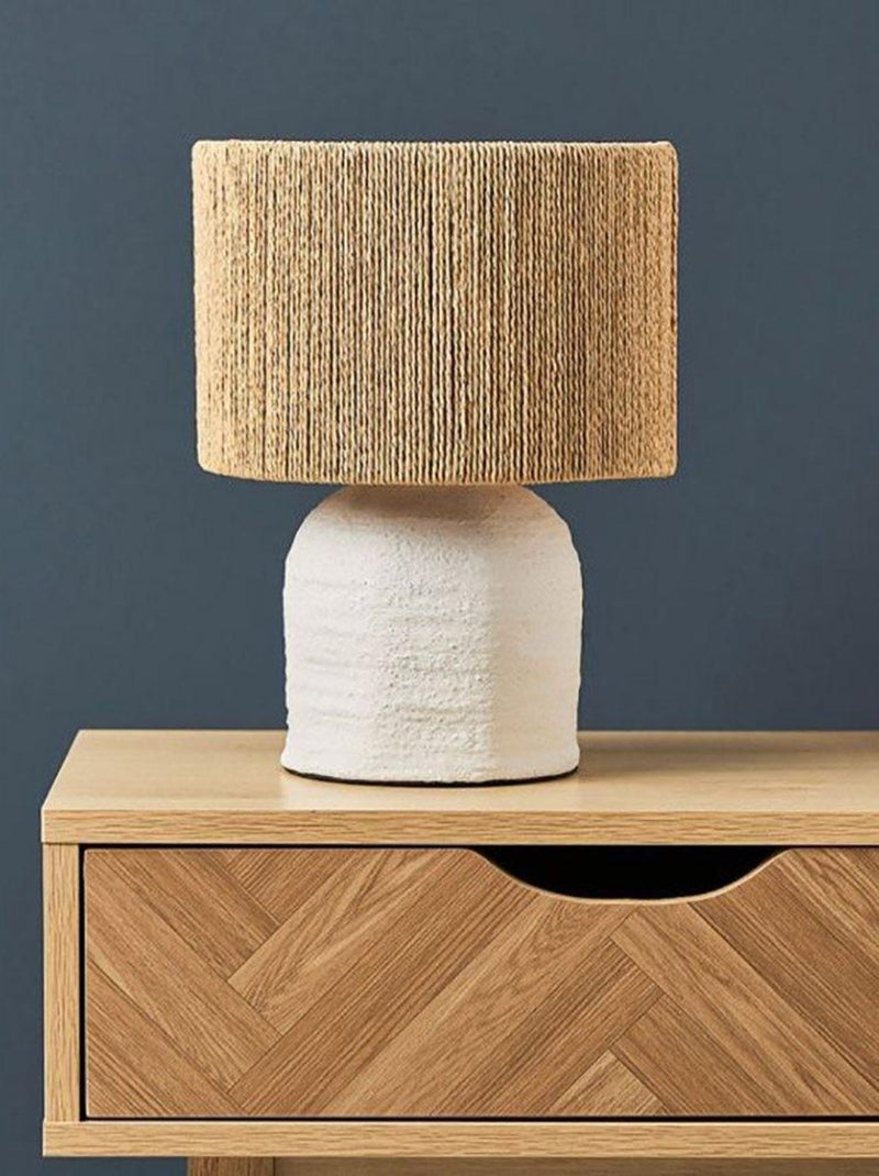 Lampe bicolore métal Abisko blanche Blanc - Kiabi