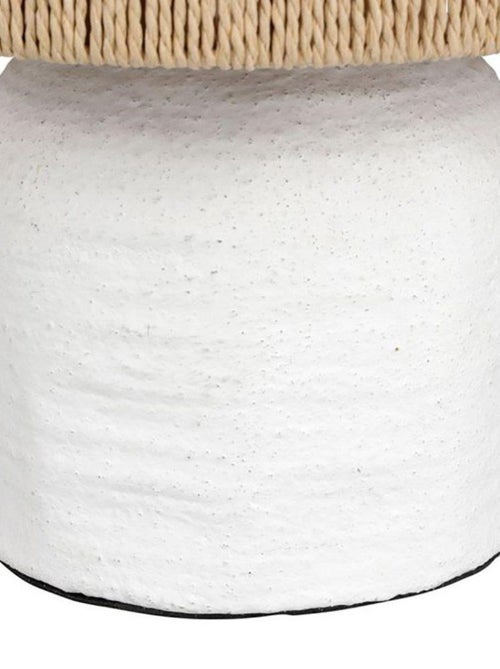 Lampe bicolore métal Abisko blanche - Kiabi