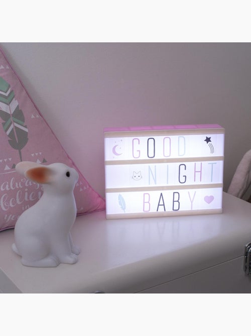 Lampe boîte lumineuse enfant lettres et symboles KORO - Kiabi Lampe boîte lumineuse enfant lettres et symboles KORO - Kiabi