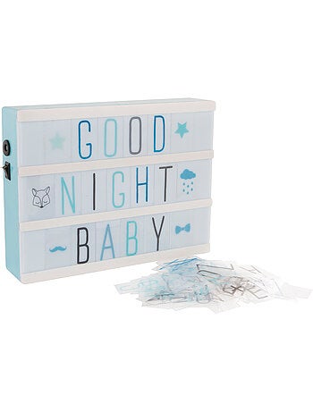Lampe boîte lumineuse enfant lettres et symboles KORO