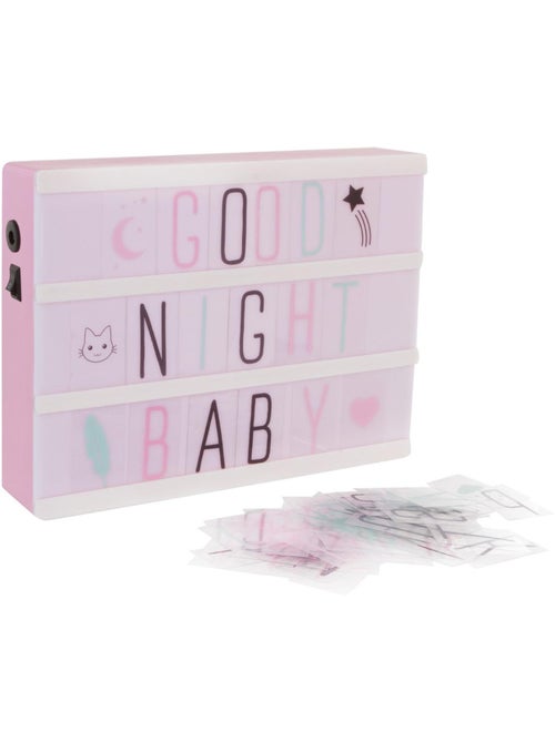 Lampe boîte lumineuse enfant lettres et symboles KORO - Kiabi Lampe boîte lumineuse enfant lettres et symboles KORO - Kiabi