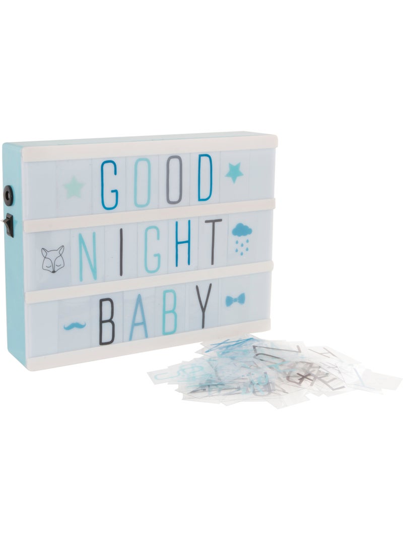 Lampe boîte lumineuse enfant lettres et symboles KORO Rose - Kiabi