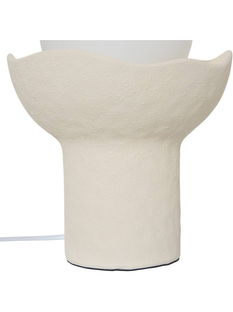 Lampe boule en verre obine Beige - Kiabi