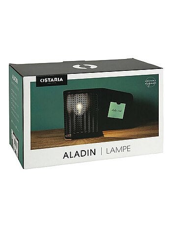 Lampe bureau métal Aladin noir