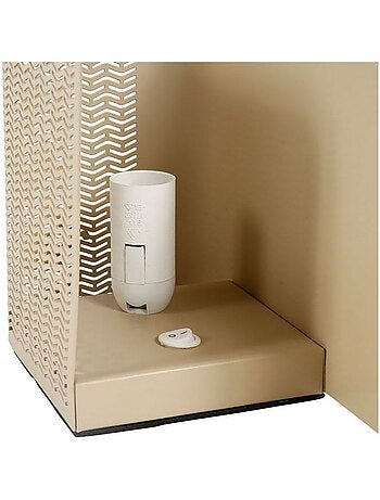 Lampe bureau métal Aladin noisette