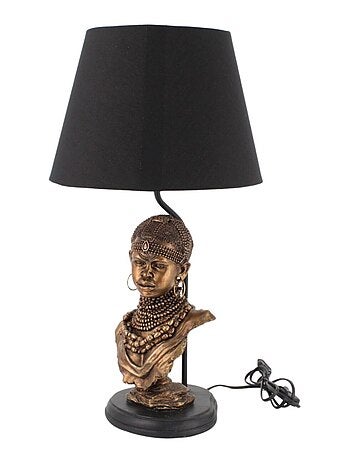 Lampe buste de femme africaine