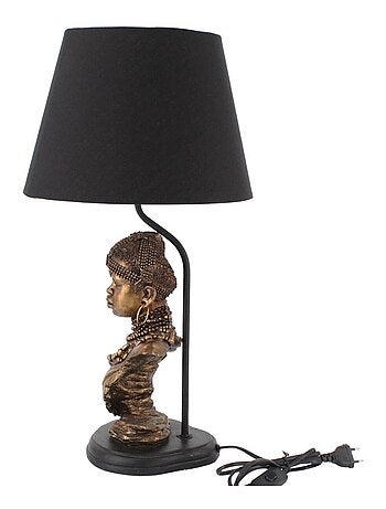Lampe buste de femme africaine