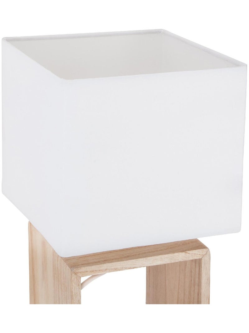 Lampe carrée à poser Blanc - Kiabi