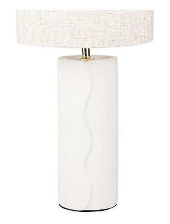 Lampe céramique blanche