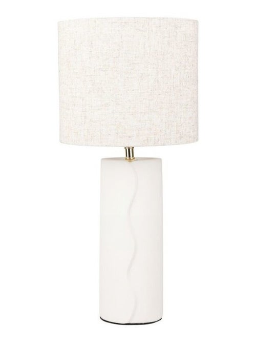 Lampe céramique blanche - Kiabi