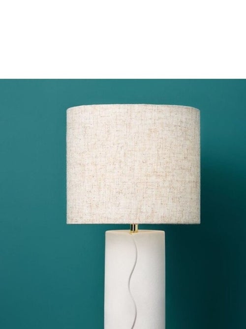 Lampe céramique blanche - Kiabi