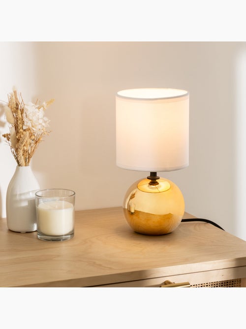 Lampe céramique et tissu TIMÉO - Kiabi
