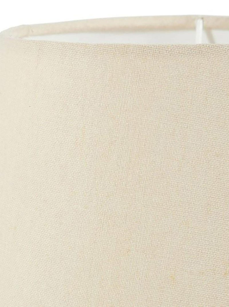 Lampe céramique lin Mathilde blanc Blanc - Kiabi