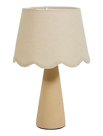 Lampe céramique lin Mathilde nude