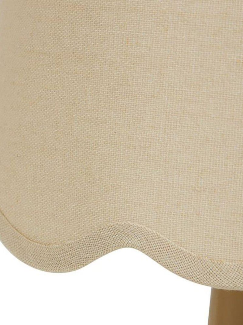 Lampe céramique lin Mathilde nude Beige - Kiabi
