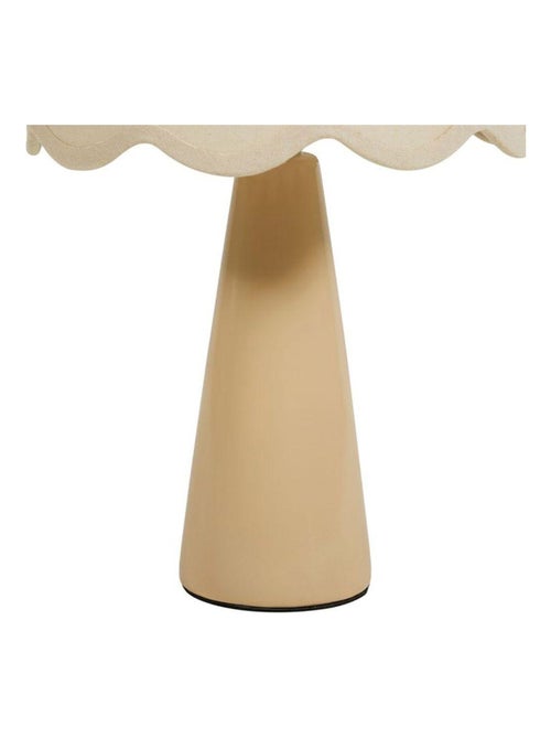 Lampe céramique lin Mathilde nude - Kiabi
