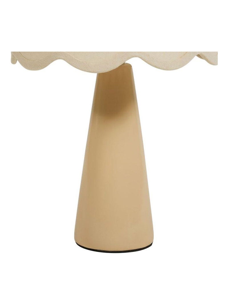 Lampe céramique lin Mathilde nude Beige - Kiabi