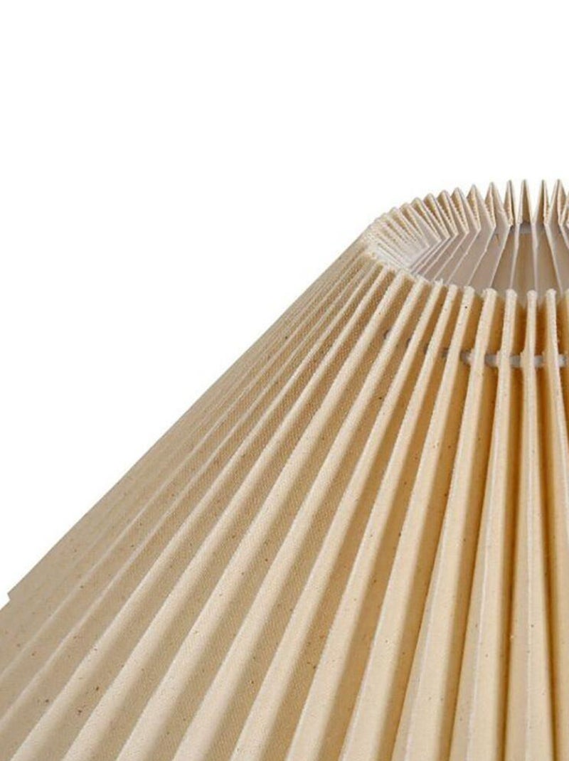 Lampe céramique tissu plissé Aurélia Blanc - Kiabi