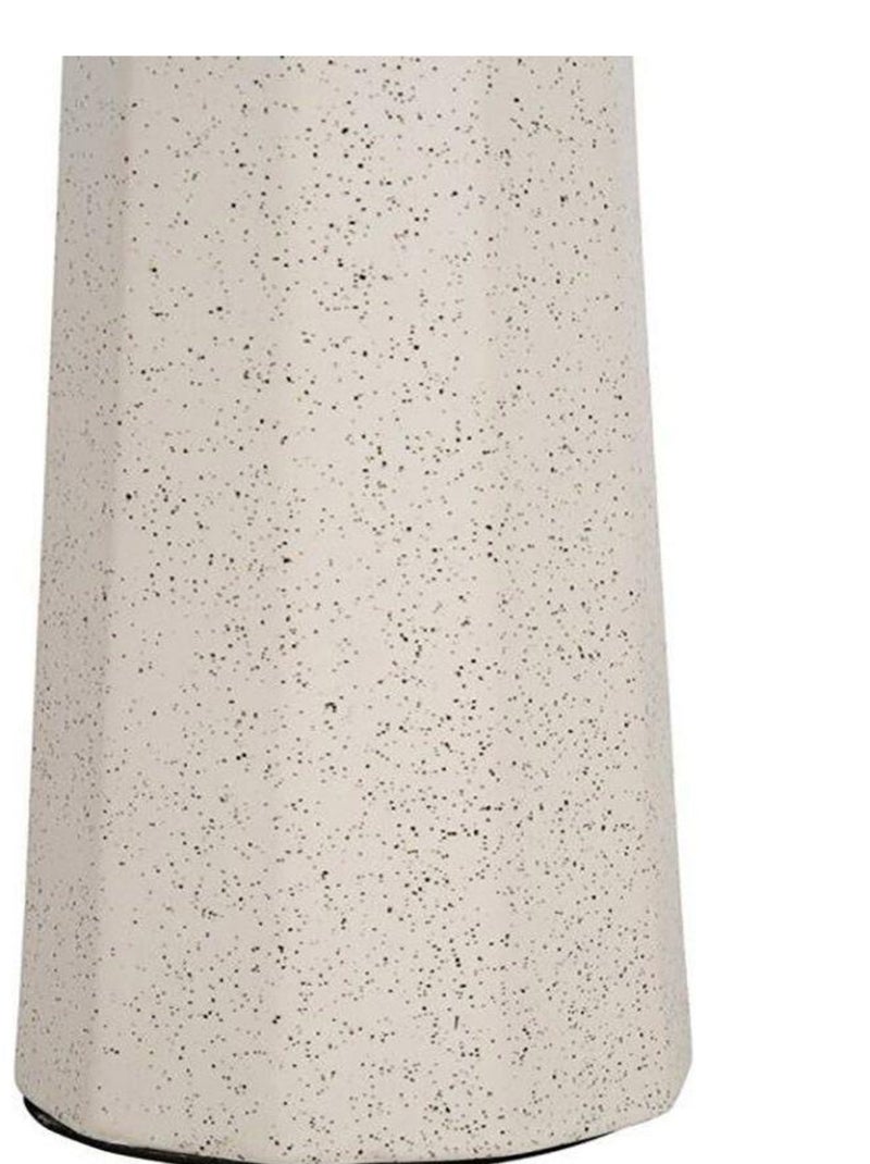 Lampe céramique tissu plissé Aurélia Blanc - Kiabi