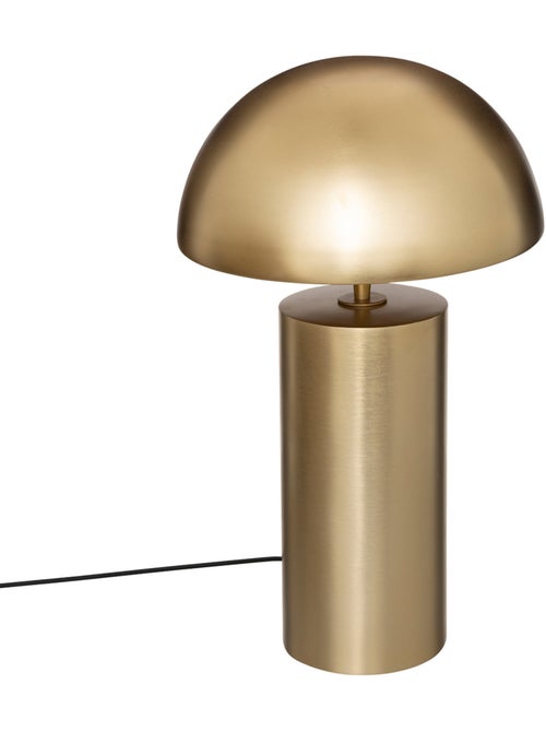 Lampe champignon à poser en métal doré ulyse - Kiabi