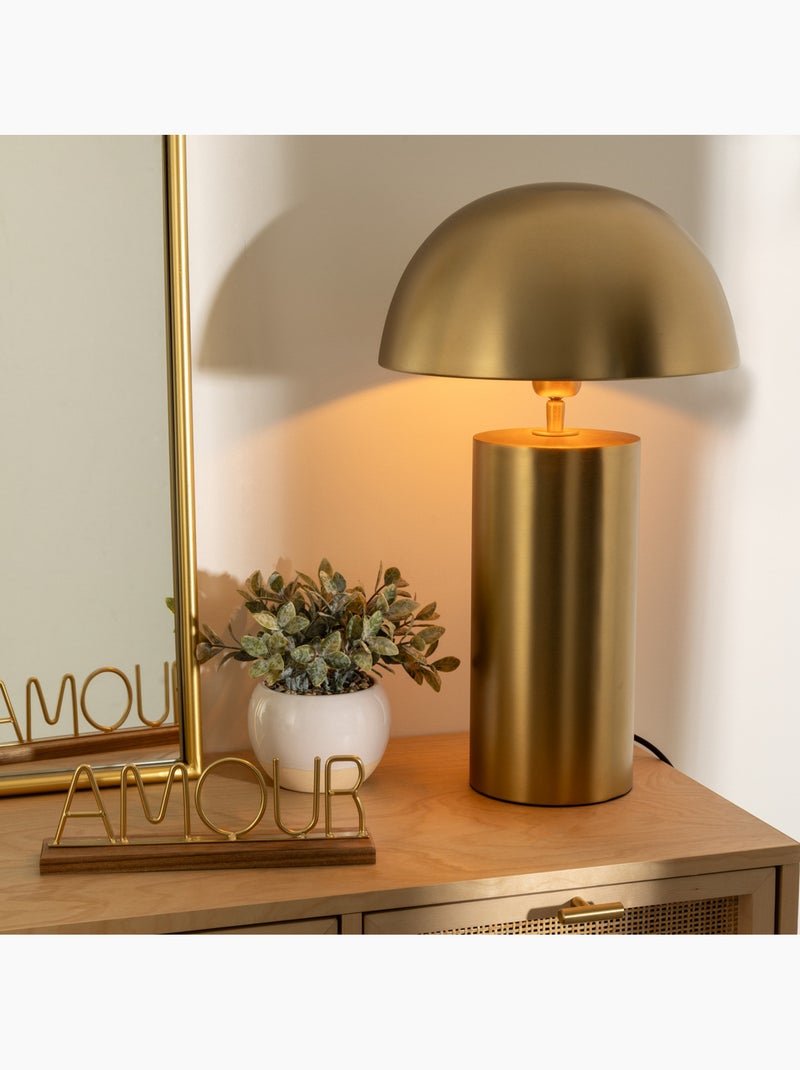 Lampe champignon à poser en métal doré ulyse Doré - Kiabi