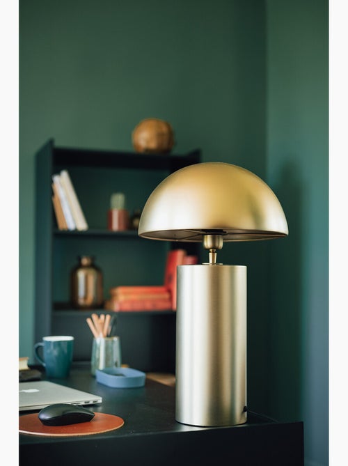 Lampe champignon à poser en métal doré ulyse - Kiabi
