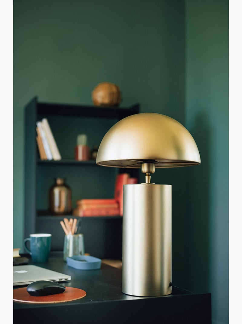 Lampe champignon à poser en métal doré ulyse Doré - Kiabi