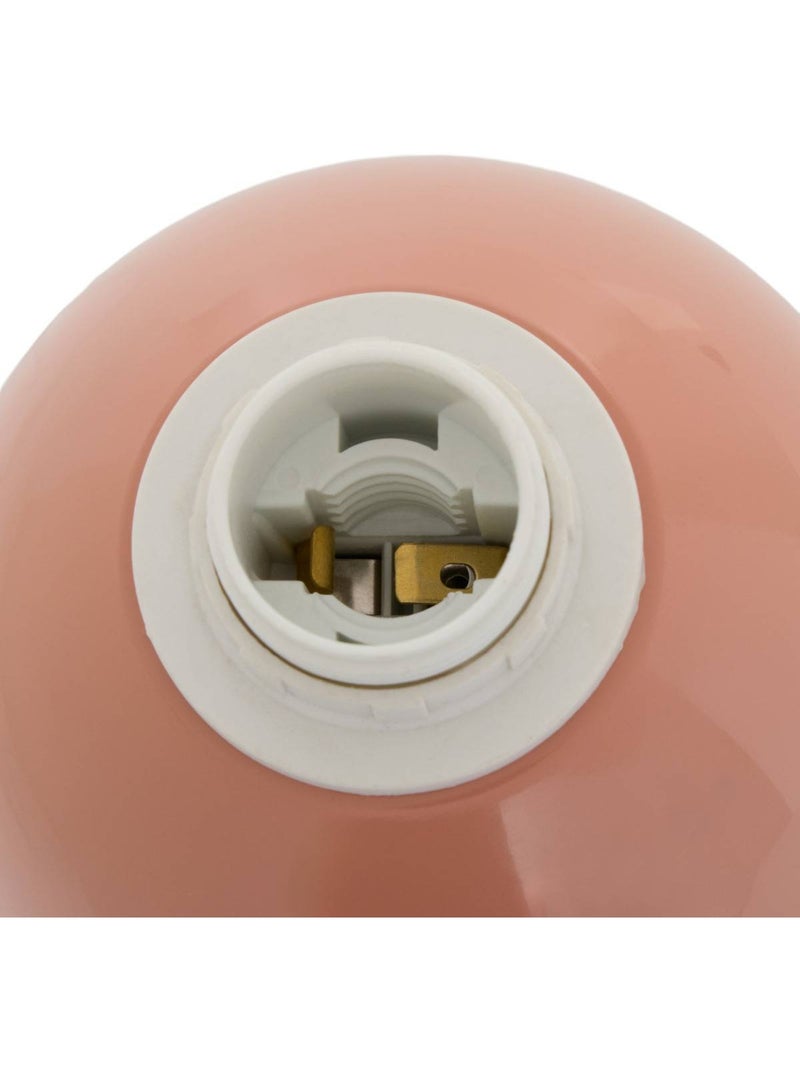 Lampe champignon en acier LITO Rose - Kiabi