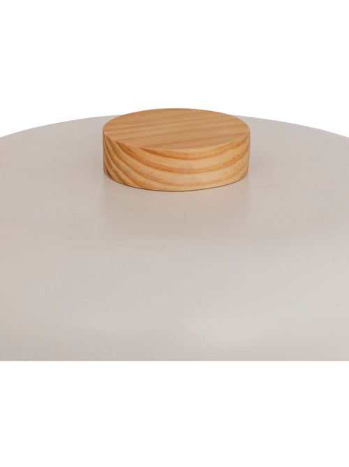 Lampe champignon en bois et acier POLA - Kiabi